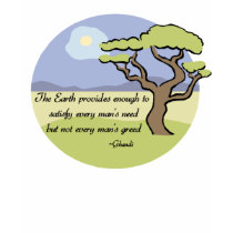 Ghandi Earth quote t-shirt