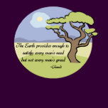 Ghandi Earth quote t-shirt