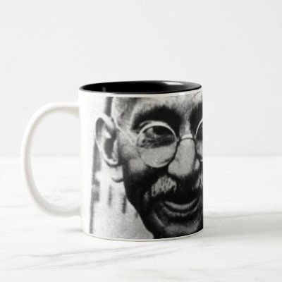 Spread peace with this Mahatma Ghandi coffee mug