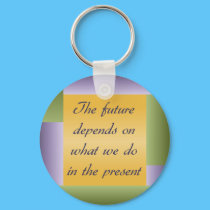 Ghandi inspirational quote Keychain