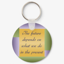 Ghandi inspirational quote Keychain by slamdunksapparel Ghandi inspirational quote Keychain