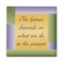 Ghandi inspirational quote Magnet by slamdunksapparel Ghandi inspirational quote Magnet