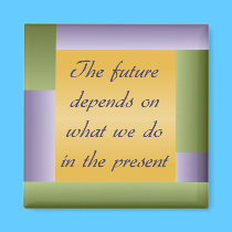 Ghandi inspirational quote Magnet magnets