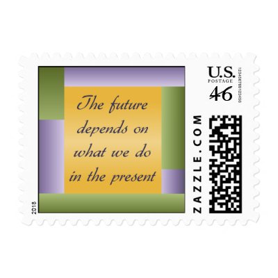 Ghandi inspirational quote Postage Stamps by slamdunksapparel
