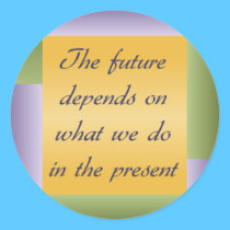 Ghandi inspirational quote Stickers