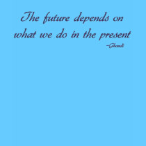 Ghandi inspirational quote t-shirt