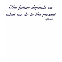 Ghandi inspirational quote t-shirt