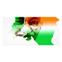 ghandi-on-india-and-pakistan-border photo cards
