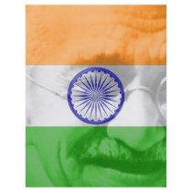 Ghandi on Indian Flag flyers