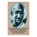 Ghandi quotation posters by affirmationshirts Ghandi quotation posters