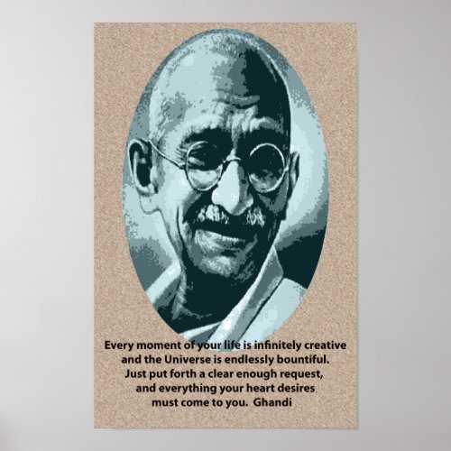 Ghandi quotation print