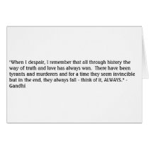 Ghandi Truth cards