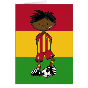 Ghanian Soccer Boy Card card