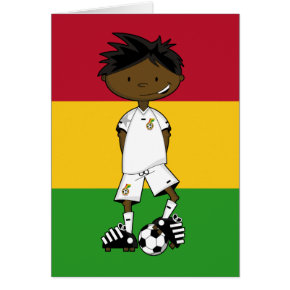Ghanian Soccer Boy Card card