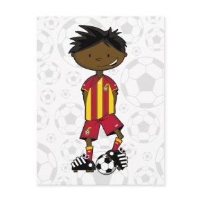 Ghanian Soccer Boy Postcard postcard