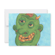 Ghastly Ghoul invitations by BeMusedArt Ghastly Ghoul invitations
