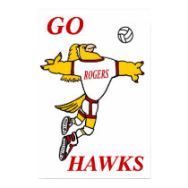 GHawk Volleyball Mascot Poster posters by josephjacques GHawk Volleyball Mascot Poster posters