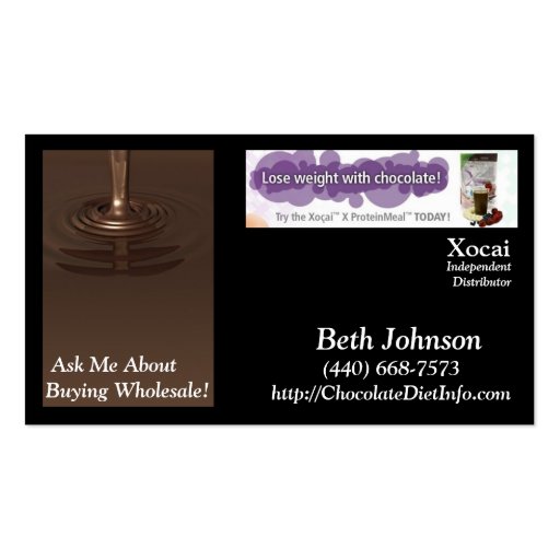 GHC Weight-Loss Biz Card Business Card Templates (front side)