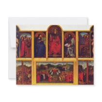 Ghent Altar Altar Of The Mystic Lamb Scene View Of Announcement