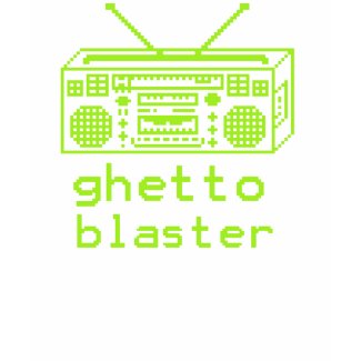 ghetto blaster 8bit shirt