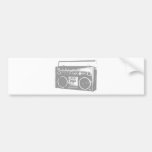 Ghetto Blaster Bumper Sticker