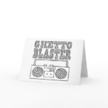 Ghetto Blaster-Greeting Card
