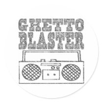 Ghetto Blaster-Sticker's