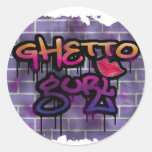 ghetto gurl (girl) graffiti  design  stickers