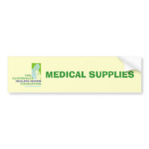 GHHF Logo, MEDICAL SUPPLIES bumper stickers by GuatemalaHands GHHF Logo, MEDICAL SUPPLIES bumper stickers