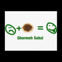 Ghormeh Sabzi postcards
