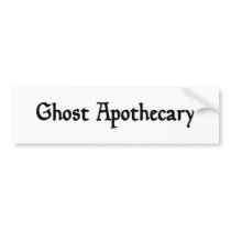Ghost Apothecary Bumper Sticker bumper stickers
