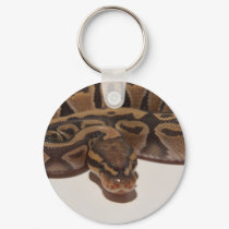 Ghost Ball Python Keychain by digitalplayhouse Ghost Ball Python Keychain