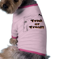 Ghost Bat Trick or Treat pet clothing by MindDesignGrafx Ghost Bat Trick or Treat pet clothing