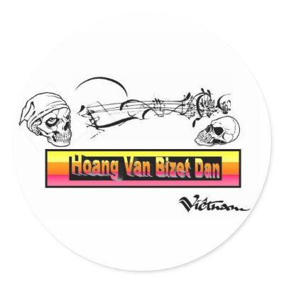 Ghost Bizet Musika Double Sticker by danbizet