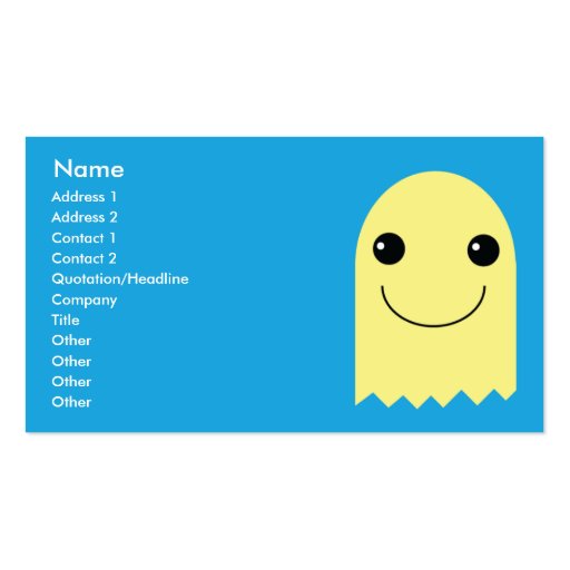 Ghost - Business Business Card Templates (front side)