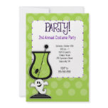 Ghost Cocktail Adult Costume Party Invitation