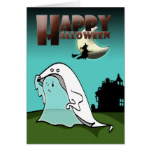 Ghost Dress Up Halloween Card
