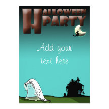 Ghost Dress Up Halloween Party Invitation
