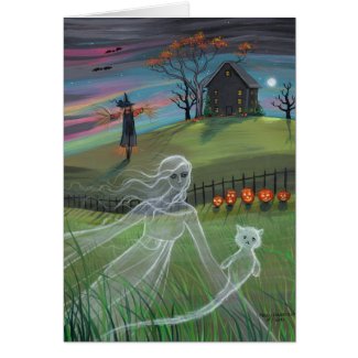 Ghost Friends Halloween Card by Molly Harrison