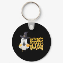 Ghost Goes Trick of Treat keychains