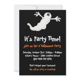 Ghost Halloween Party Invitations invitation