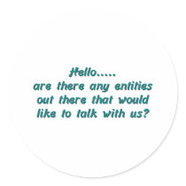 Ghost Hello stickers
