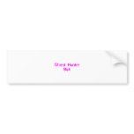 Ghost Hunter Bait Bumper Stickers
