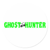 Ghost Hunter Eyes Round Sticker