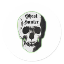 Ghost Hunter Skull stickers