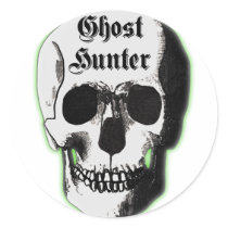 Ghost Hunter Skull stickers