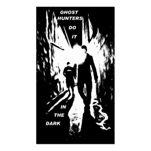 Ghost Hunters do it in the dark business cards (front side)