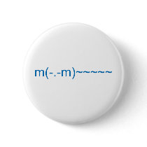 Ghost in Dark Blue Pinback Button