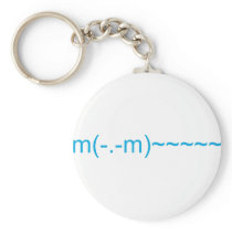 Ghost in Light Blue Keychains