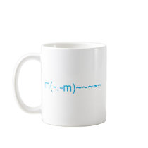Ghost in Light Blue Mugs